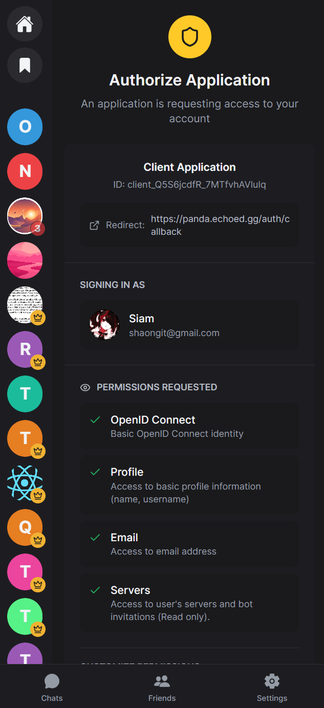 OAuth authorization flow — OAuth Support
